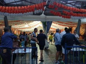 Imagen de una de las casetas que ha estado este año en el recinto ferial durante las fiestas
