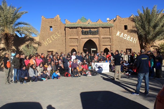 En la imagen, concentración de los miembros del club en una de sus salidas a Marruecos