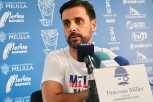 El técnico melillense, ayer durante su comparecencia de prensa
