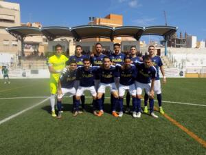 Conjunto del Melilla C.D. que se impuso hace dos jornadas al C.D. Huétor Vega en el Campo de La Espiguera