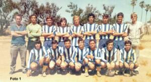 Equipo de la SD. Melilla - Juvenil "B" - Campeón de Copa - Campo Santa Bárbara - Año 1972/73. De pie por izquierda a derecha: 1.-Luis, 2.-Castillo, 3.-Solis, 4.-Alipio, 5.-Rodríguez, 6.-González, 7.- Ros, 8.-Conejo, 9.- José María Navarro López, agachados 10.-Bouserri, 11.-Hernández, 12.-Mimón, 13.-Herminio, 14.-Moya, 15.-José Emilio y 16.- Ruichi.