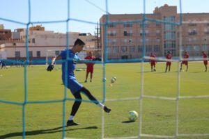 Hodei, jugador de la U.D. Melilla