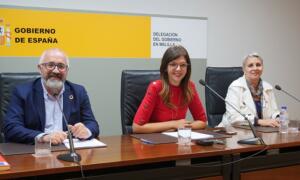 El viceconsejero Bustillo, la delegada Sabrina Moh y la responsable del SEPE