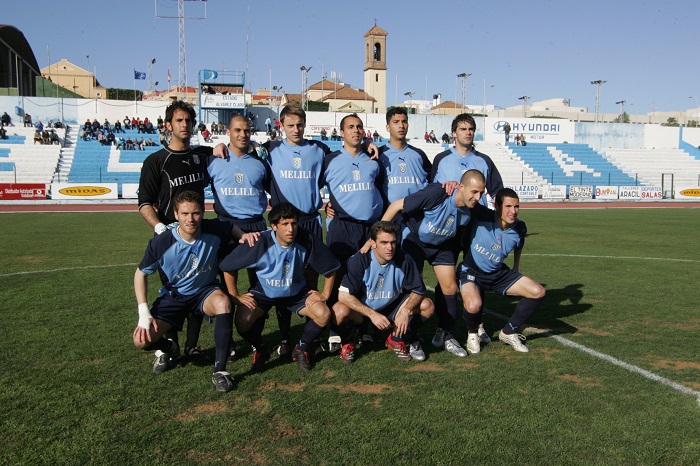 Equipo del Melilla que ganó al Sanse en la temporada 2005-06