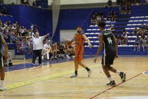 Imo González, en una acción del encuentro de ayer