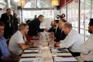Reunión de representantes de la CEME con el presidente nacional del PP, Pablo Casado