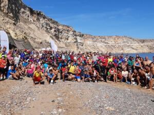 Más de 400 melillenses participaron en esta limpieza de fondos