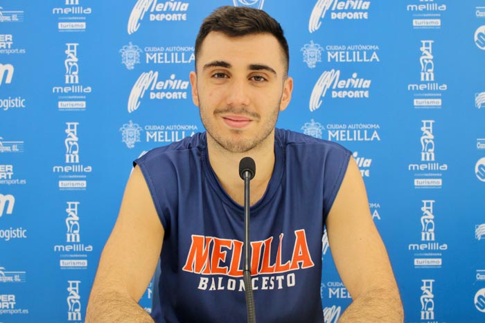 Dídac Cuevas, jugador del Club Melilla Baloncesto