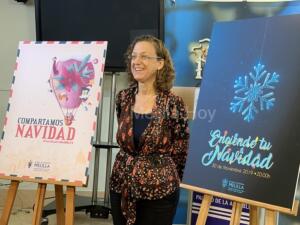 La consejera Gloria Rojas, en la presentación de las actividades