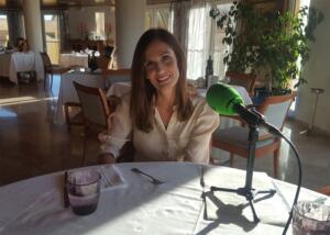 Laura Segura durante la entrevista