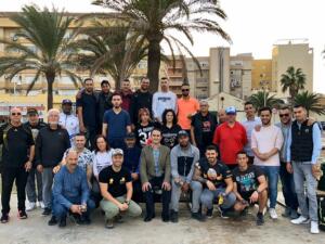 Foto de familia de los participantes en la competición de Petankadictos