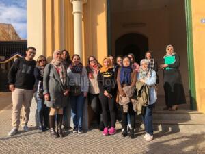 Los diez estudiantes del máster que hacen en la ciudad de Málaga, Huelva, Sevilla y China