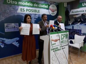 Los tres candidatos de CPM muestran las cinco proposiciones no de Ley (PNL)