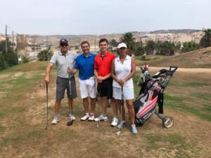 Manuel Matas, Francisco Moreno, José Luis García Jiménez y Maricela Castillo posando juntos