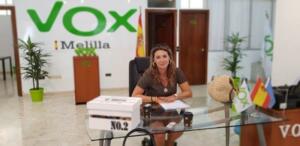 La candidata al Senado de Vox Melilla, Cristina Irurre