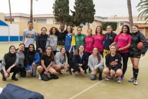 Algunos de los universitarios que participaron en este VI Torneo Deportivo