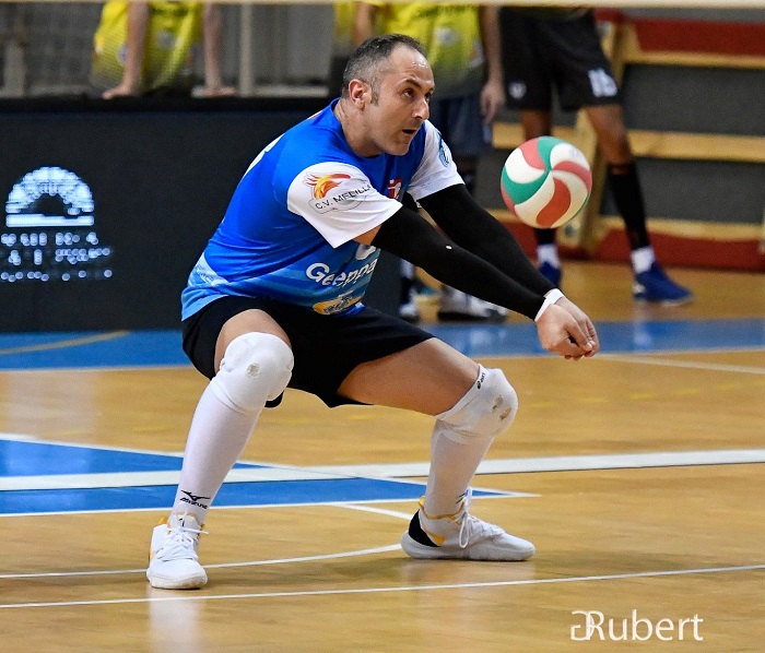 Paco Alcober, líbero del Club Voleibol Melilla