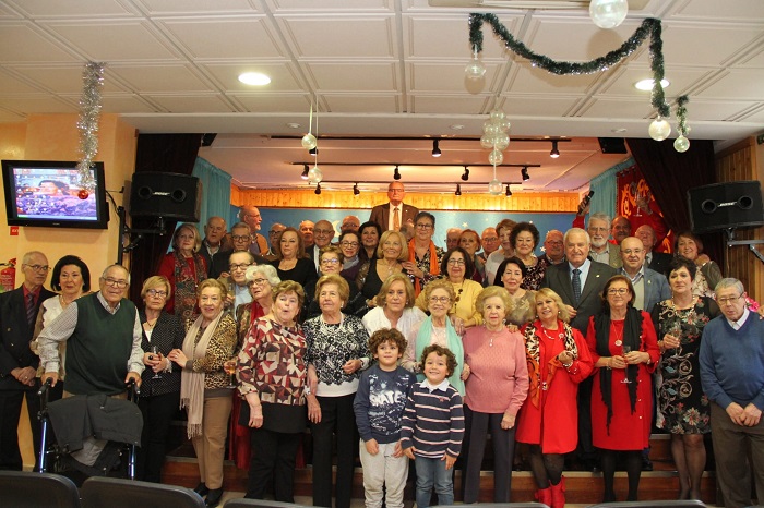 Los asistentes a la comida de Navidad de la Casa de Melilla en Málaga