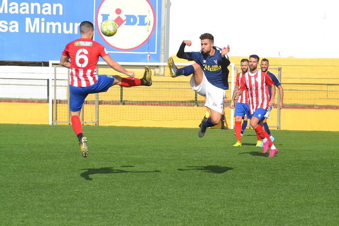 Braim, jugador del Melilla C.D., en el choque del pasado domingo ante el Atlético Porcuna