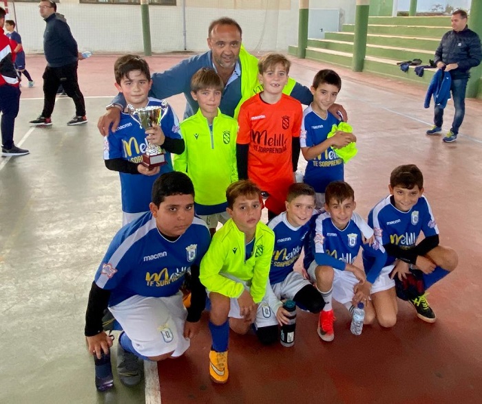 El equipo Benjamín de fútbol sala de la U.D. Melilla se proclamó subcampeón de la Copa Federación