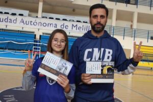 Elena y el técnico Alejandro Alcoba, unidos por la misma causa