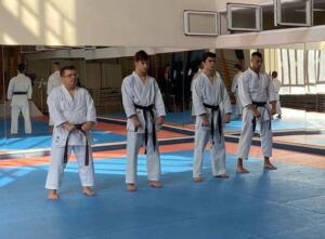Los karatekas que lograron aprobar el examen
