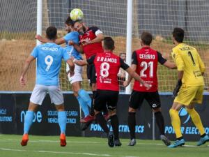 Richi, en el encuentro del pasado domingo ante el Ibiza, en el que marcó el primer gol de la temporada