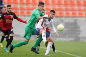 El cancerbero de la U.D. Melilla fue el gran protagonista del encuentro en Oviedo