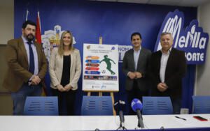 Momento de la presentación que tuvo lugar ayer en el Pabellón Javier Imbroda Ortiz