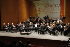 Imagen de uno de los conciertos de Navidad de la Banda de Música de la Asbanor