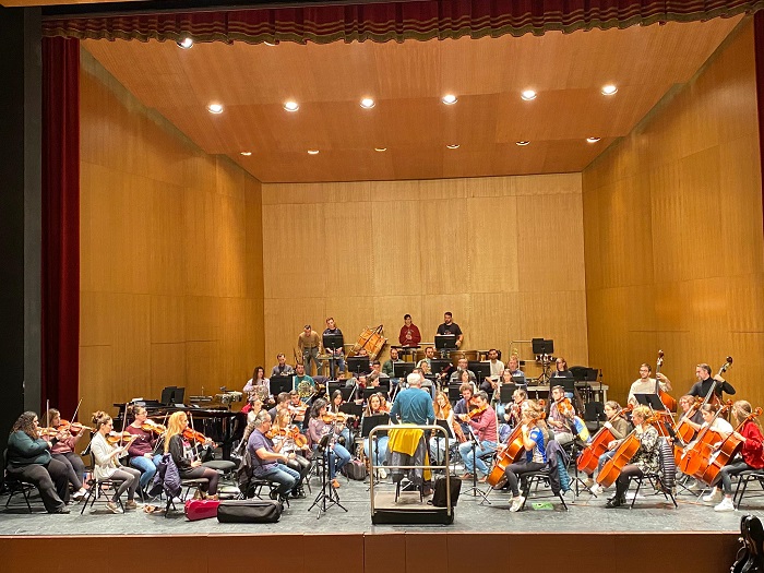 Ensayo de la Orquesta Sinfónica “Ciudad de Melilla”