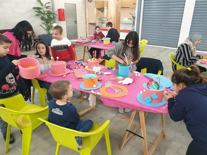 Los talleres infantiles que se están llevando a cabo en el Mercado del Real