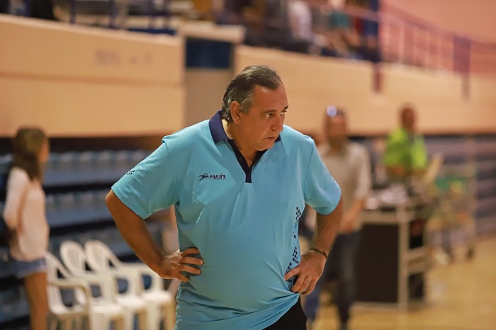 El entrenador del C.D. Virgen de la Victoria no estaba nada contento con el partido de su equipo ante el BM. Pinto
