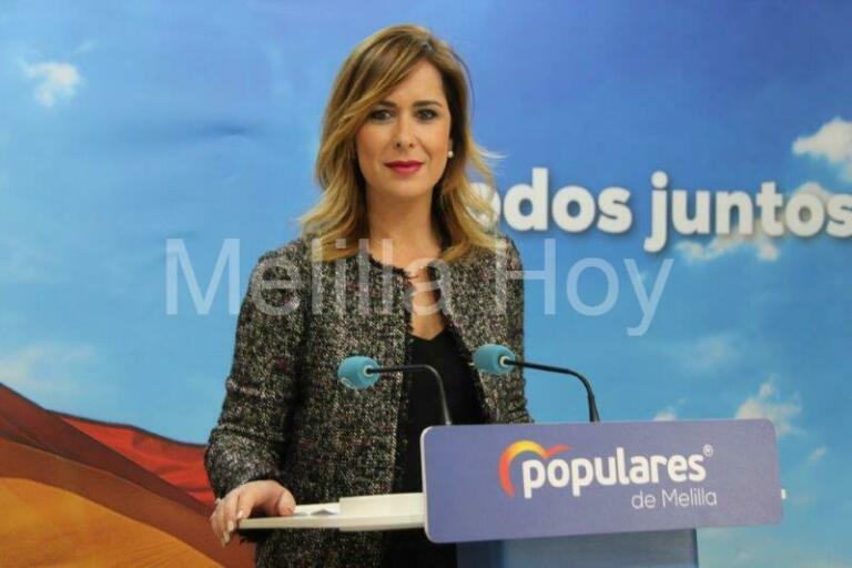 La diputada local del PP Paz Velázquez, ayer en su rueda de prensa