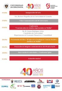 Esta tarde tendrá lugar el acto de clausura del 40 aniversario de la Facultad de Ciencias Sociales y Jurídicas de Melilla