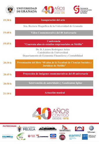 Esta tarde tendrá lugar el acto de clausura del 40 aniversario de la Facultad de Ciencias Sociales y Jurídicas de Melilla