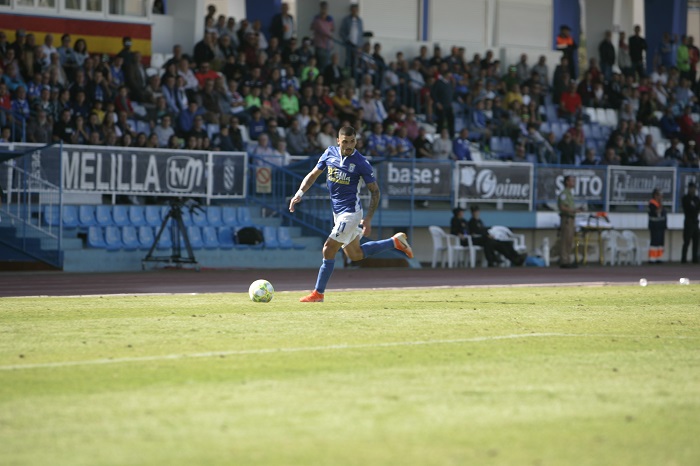 Ruano disputó el pasado domingo su último partido con la U.D. Melilla y consiguió el gol del empate en el minuto 87