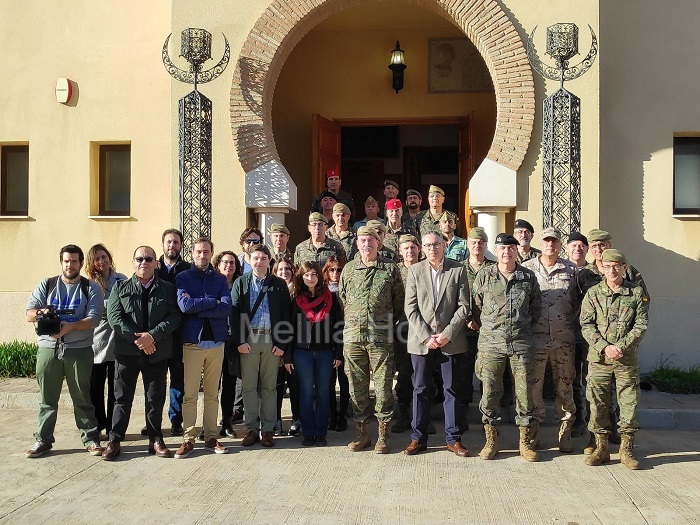 La Comandancia General invitó ayer a los periodistas de Melilla por su patrón