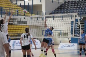 Almudena Martín, jugadora del Club Voleibol Melilla