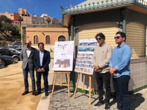 Hassan Mohatar inauguró ayer las obras de renovación de la plaza de los cementerios