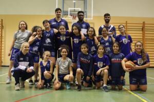 Equipo femenino de Minibasket del Club Melilla Baloncesto