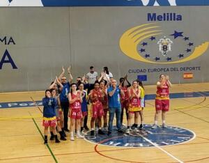 El equipo melillense agradeció, al término del encuentro disputado ayer en el Pabellón Guillermo García Pezzi, el apoyo de los aficionados