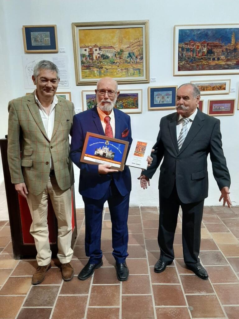 Pepe Gámez con el Coronel Antonio Sierras y con Francisco Muñoz