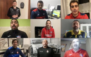 Imagen de los nueve técnicos melillenses que mandaron sus mensajes de forma telemática