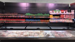 Lineal de especias de un supermercado de Mercadona
