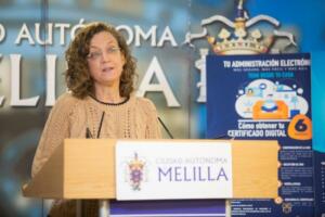 La consejera de Presidencia y Administración Pública, Gloria Rojas