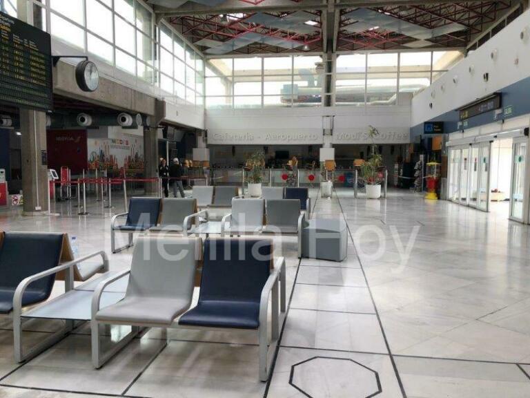 El aeropuerto de Melilla, cerrado desde el 17 de marzo