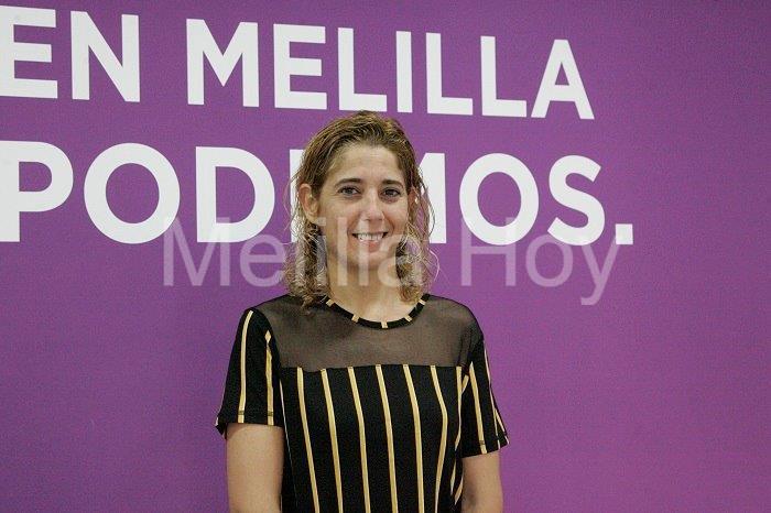 Gema Aguilar, líder de Unidad Podemos Sabrina Moh, delegada del Gobierno