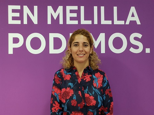 Gema Aguilar, secretaria general de Unidas Podemos Melilla