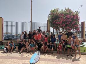 La Escuela de Surf se inició en la jornada de ayer sábado
